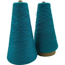 Vintage Lot of 2 Pisgah Jade Green 1/28 Cone Yarn