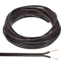 25Ft 18/2 PVC Covered Wire, SPT-1 UL Listed Copper Electronic Wire, Brown