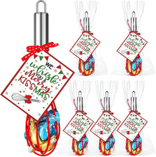 6 Sets Christmas Whisk Baking Supplies Gifts Includes 8 Inch Stainless Steel Whi