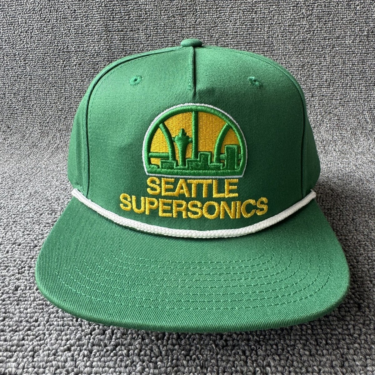 Mitchell & Ness Seattle SuperSonics Green Snapback Cap Hat