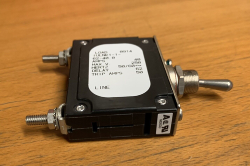 AIRPAX/SENSATA IULNK1-1-62-40.0 CIRCUIT BREAKER 40A 50/60HZ 250V - Picture 7 of 7