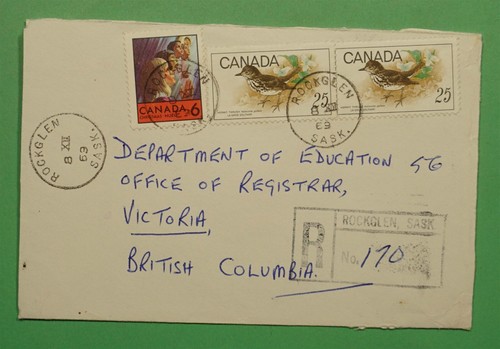 DR WHO 1969 CANADA REGISTERED ROCKGLEN BRIDS w1060