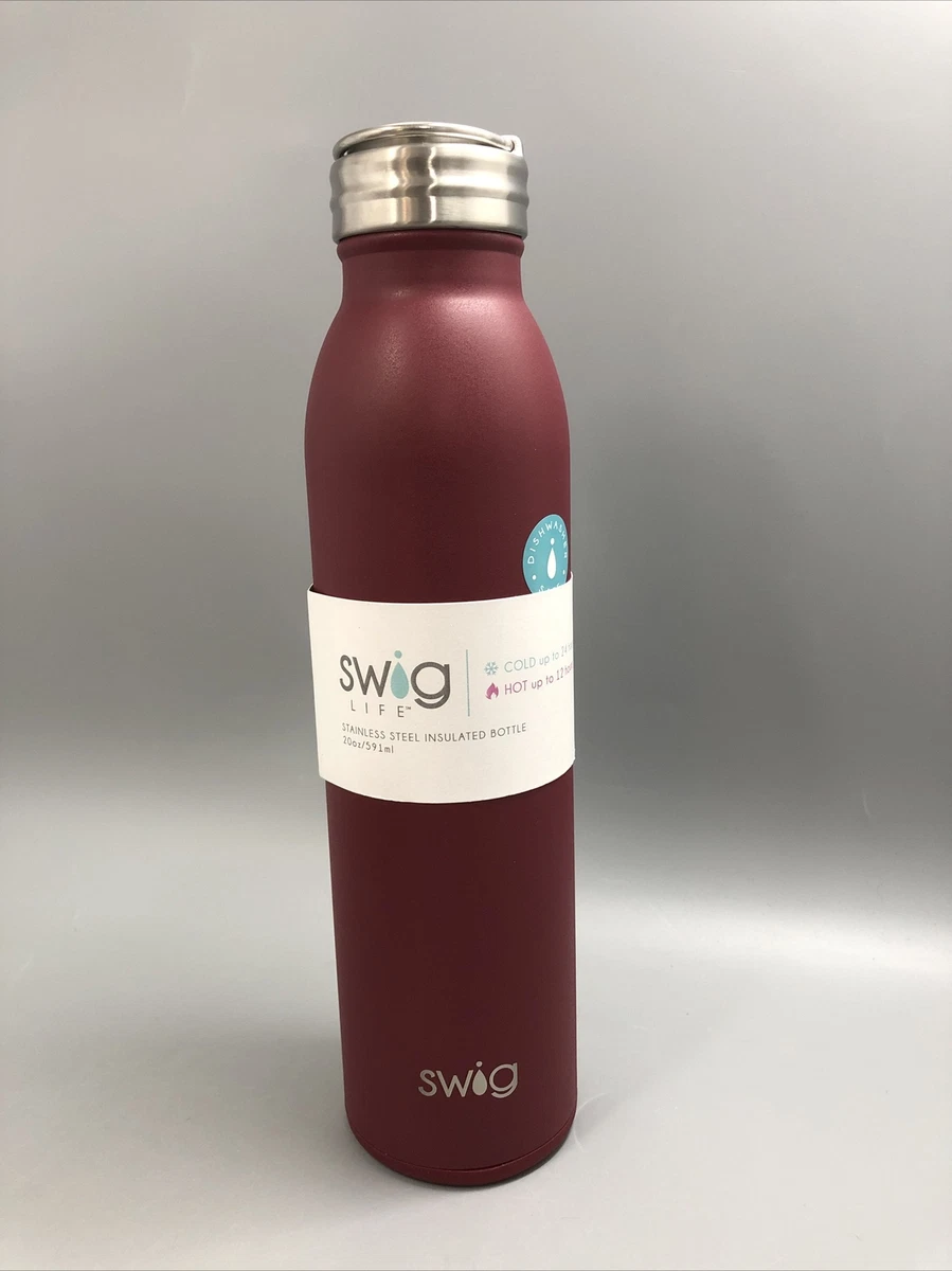 Swig Life 20oz Triple Insulated Stainless Steel Water Bottle with Ring Flip  Hand