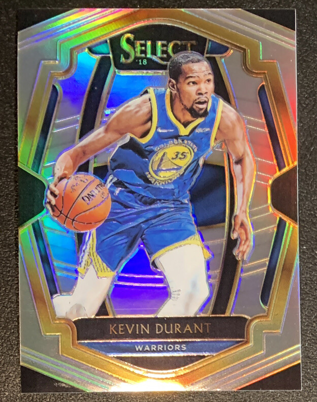 Kevin Durant 2018-19 Panini Select Premier Level SILVER HOLO PRIZM #138