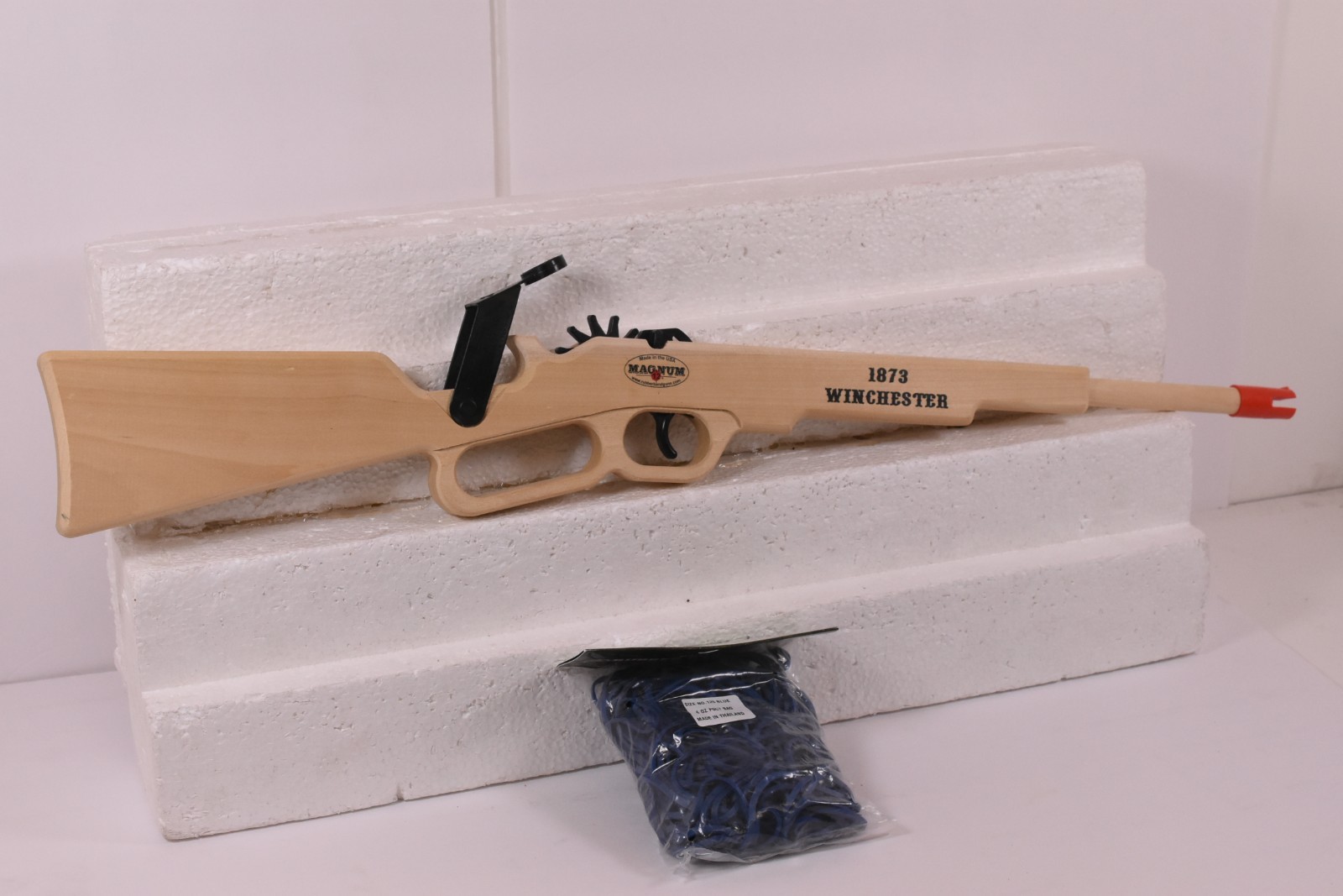MAGNUM RUBBER BAND WOODEN GUN 1873 WINCHESTER GL21873S W/80 FREE RUBBER BANDS eBay