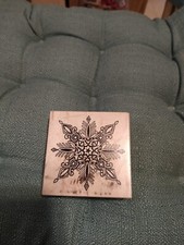 Rubber Stamp Christmas Holiday Snowflake Beautiful