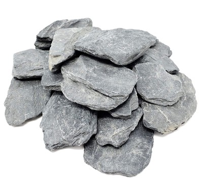 Small Slate Stones 2LB Natural Slate Rocks for Aquarium 1-2 Inch Size
