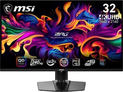 MSI MPG 321URX QD-OLED 32" 16:9, QD-OLED Gaming Monitor, 240Hz 0.03ms, 3840 x 21