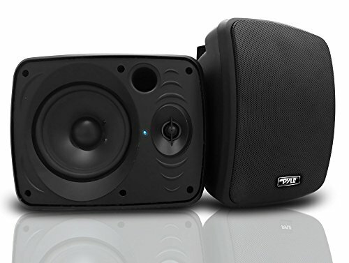 New Waterproof Bluetooth 5.25'' Indoor/Outdoor Speaker System 600W, Black (Pair) - Picture 2 of 8