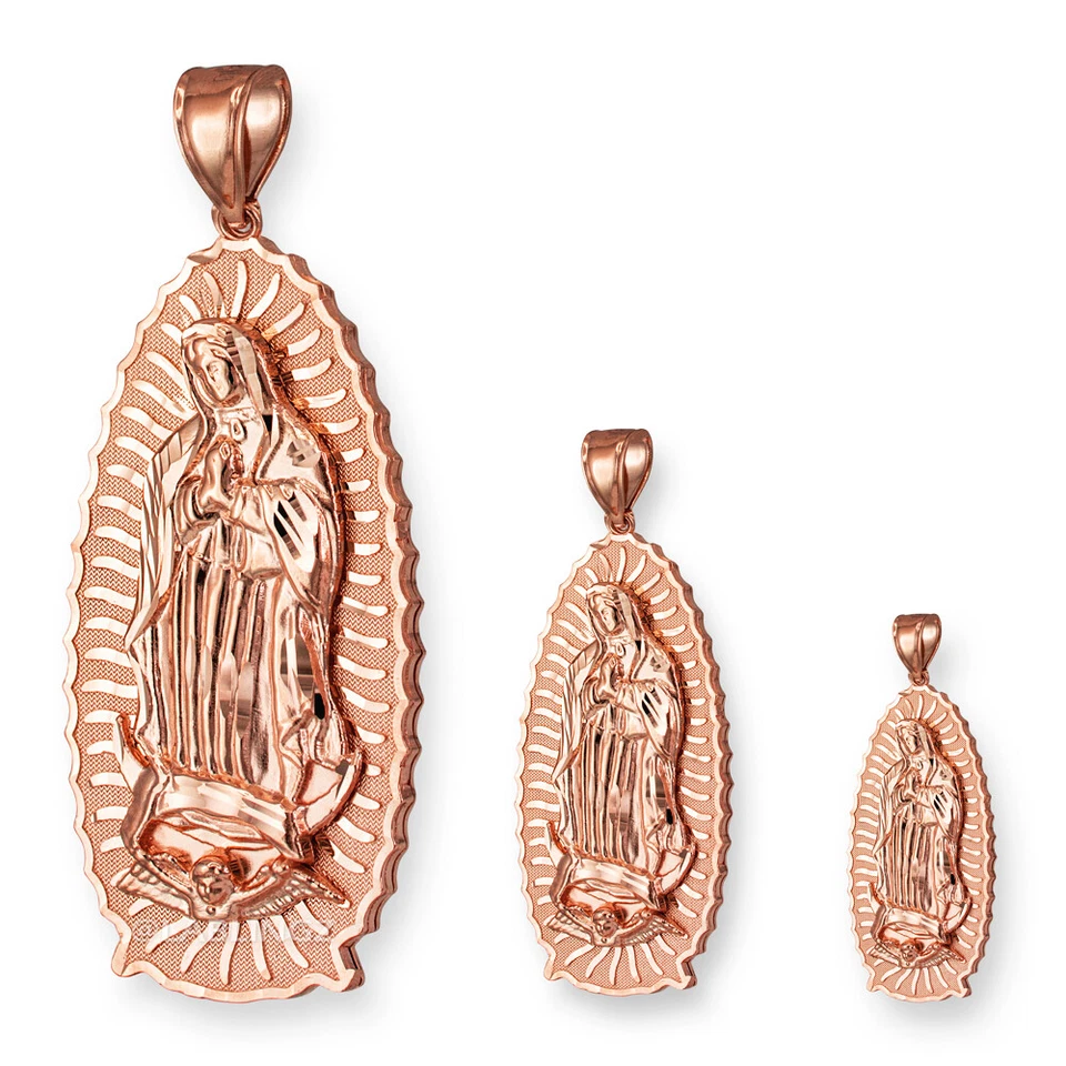 Colgante Virgen María Nuestra Señora de Guadalupe Oro 10K (S/M/L) Foto 2 de 4