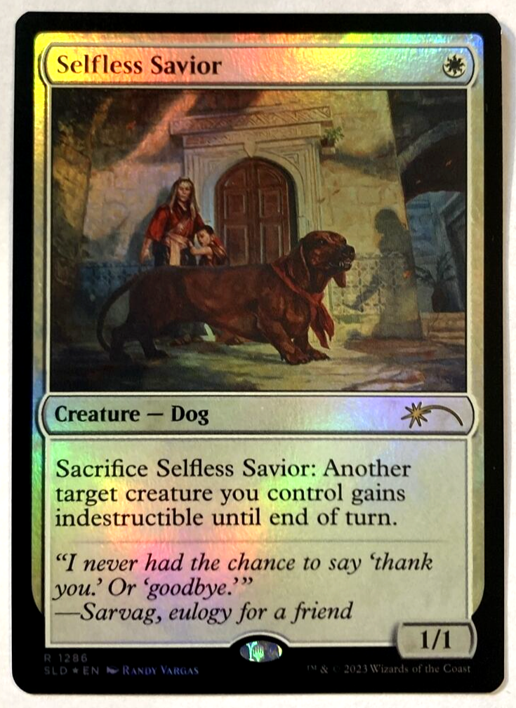 MTG Selfless Savior *FOIL* Secret Lair Drop 1286 NM | eBay