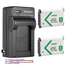 Kastar NP-BX1 X-Series Battery AC Wall Charger for Sony ZV-1F Vlogging Camera