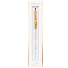 Kiara Sky Acrylic Nail Brush 100% Kolinsky #10 - Clear Handle