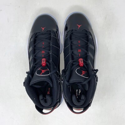 Nike‎ Air Jordan 6 Rings Men\'s Size 9 Black/Gym Red/White, No Red Clip On 1 Lace Jordan 6 Rings  main image 4
