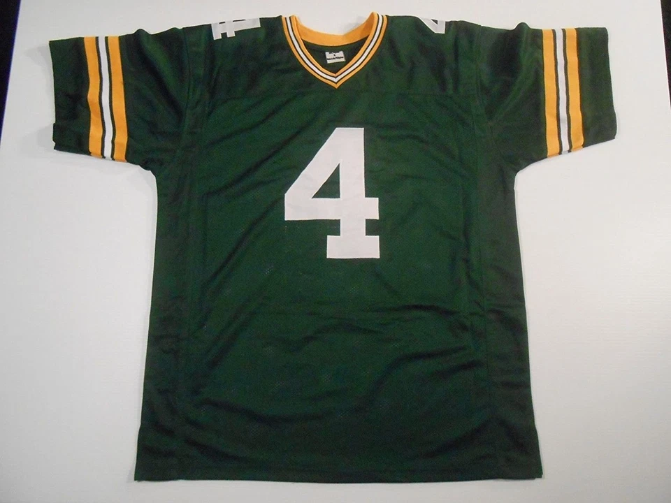 Jersey verde Brett Favre cosido personalizado sin firmar - M, L, XL, 2XL, 3XL Foto 2 de 2