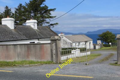 Photo 6x4 On the R335 Leckanvy Farm buildings overlooking clew bay near L c2014