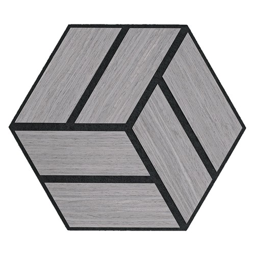 Akustik Wandpaneele 3D Hexagon Akustikplatten 30x26cm Grau Paneele Homestyle4u - Bild 9 von 12