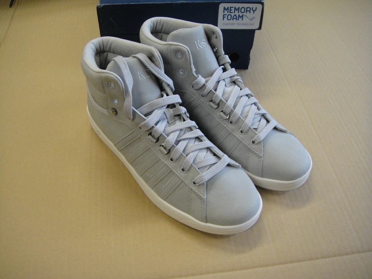 K Swiss Hoke Mid CMF Gull Grey Cloud 9.5 UK Mens Unisex Trainer Casual Shoes
