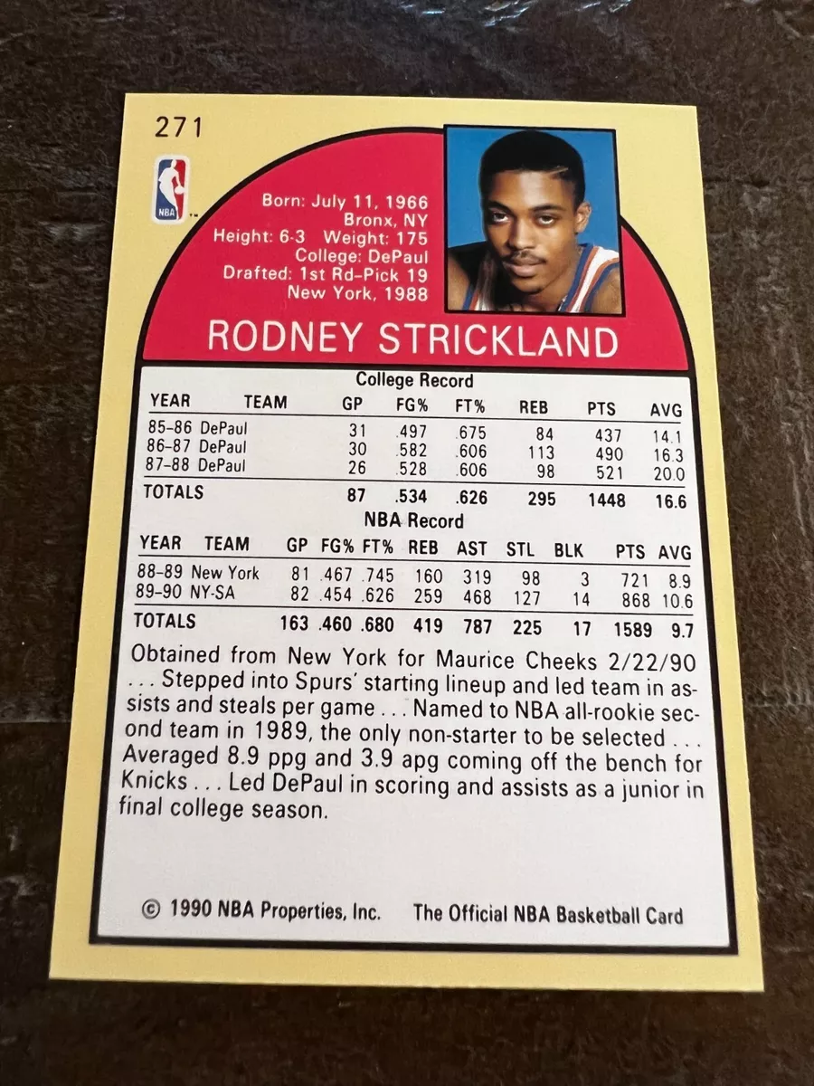 1995-96 NBA Hoops Buzzer Beater Rod Strickland Portland Trail Blazers #227  Card