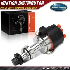 New Ignition Distributor w/ Cap & Rotor for Volkswagen Jetta Cabrio Golf L4 2.0L