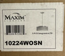 Maxim Lighting Model 10224WOSN Prime 16" LED Pendant Satin Nickel New Open Box