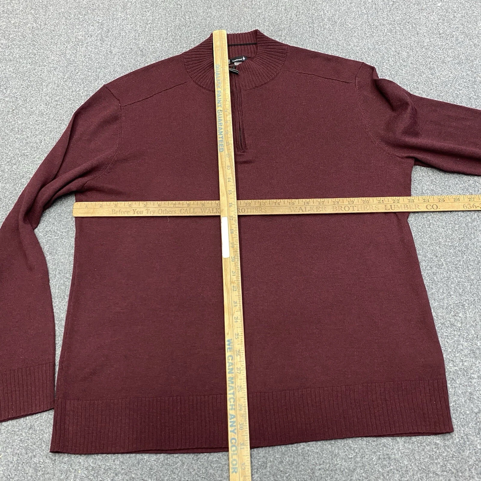 smartwool 1/4 zip wool performance wicking sweater