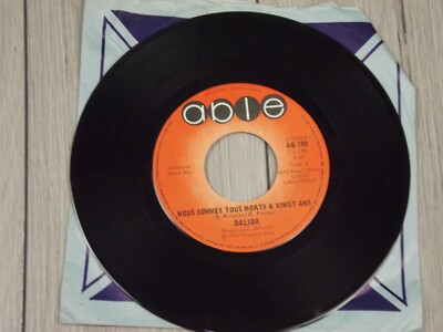 Dalida Nous Sommes Tous Morts a Vingt Ans / Mein Lieber Herr Vinyl 7'' 45 RPM
