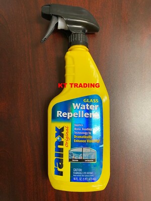 Rain-X AUTO CAR Glass Mirrors Treatment & Water Snow Sleet Repellent 16oz Spray