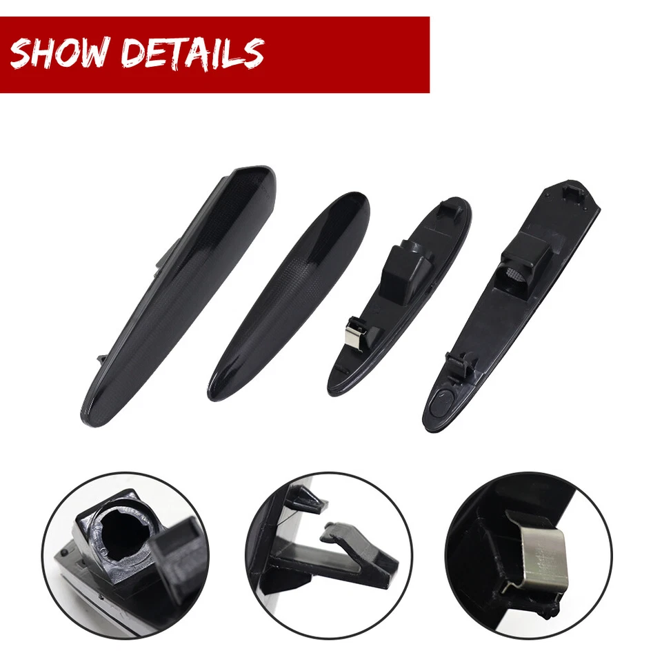 Conjunto de luces marcadoras delanteras y traseras ahumadas para Nissan Máxima 2000-2003 4 piezas Foto 4 de 4