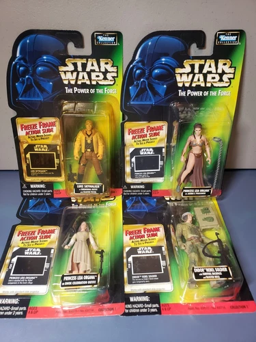 Lot 4 Kenner 1997 Star Wars Freeze Frame Action Slide 1st Collection NRFB New