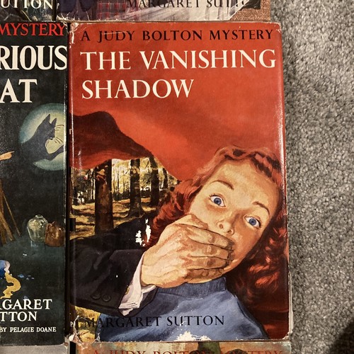 Vintage 50s JUDY BOLTON 9 Book Lot Green Doll Haunted Road Seven Strange Clues - Picture 7 of 12