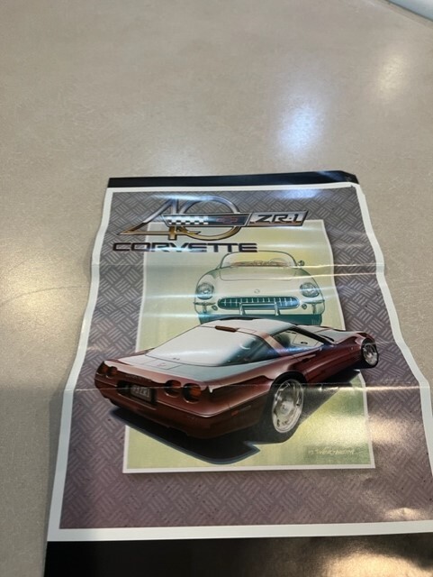 FRANKLIN MINT 1993 Corvette ZR-1, maroon, 1:24 scale. 40th