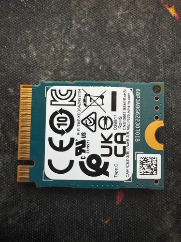 1 TB EG6 Kioxia M.2 2230 SSD NVMe PCIe 07JXTW ships from UK Seller - Picture 2 of 3