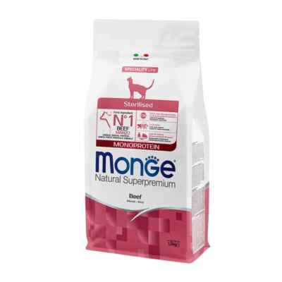 1,5KG Monge Natural Supremium Katzen Steril Rind Rabatt Letzten Verfügbar
