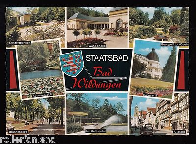 574 O AK Ansichtskarte Staatsbad Bad Wildungen 8 Motive Hessen