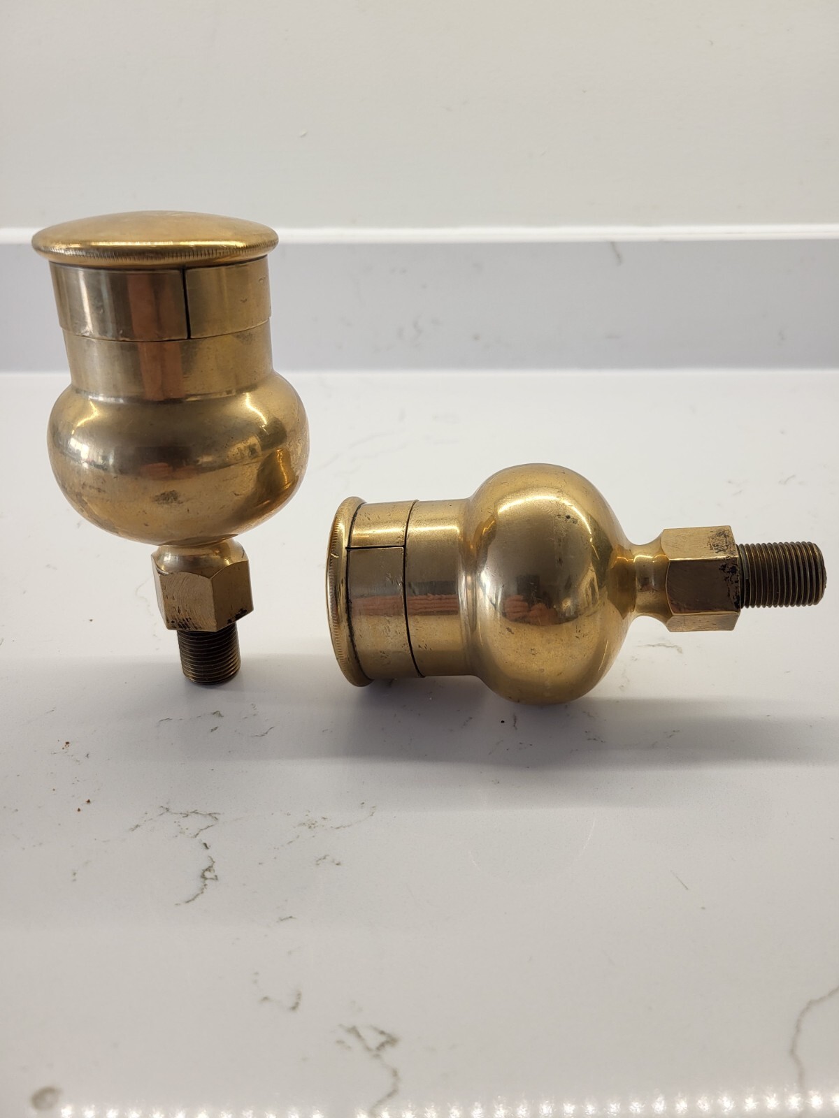 Vintage brass drip feed oilers eBay