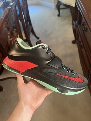 NIKE ZOOM KEVIN DURANT KD VII 7 GOOD BAD APPLES BLACK RED 