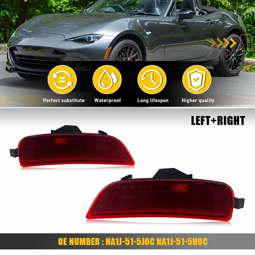 2X Red Lens Rear Marker Side Light For 2016-2023 Miata Mazda MX-5 Housing Lamp W - Picture 19 of 20