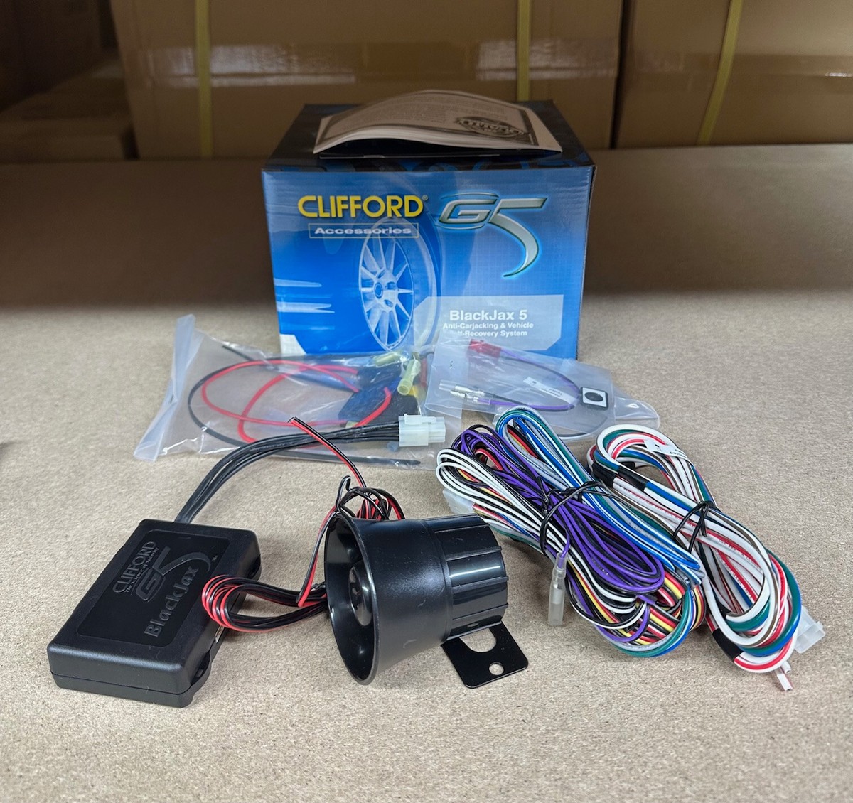 Directed Clifford BlackJax 5 Car Alarm Anti carjacking theft