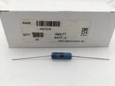 (10 pcs) 45F27R Ohmite, 5 Watt 27 Ohm 1%, Wirewound (Silicone Coated) Resistor