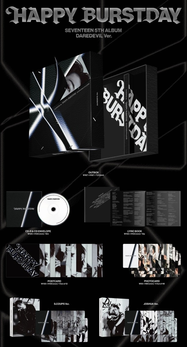 CD) SEVENTEEN 5th Album - HAPPY BURSTDAY (Daredevil Ver