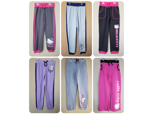 *NEUF AVEC ÉTIQUETTES - HELLO KITTY, DISNEY - PANTALON DE JOGGER DE SUEUR FILLE - SOUS LICENCE - TAILLE : XS - XL - Photo 1/15