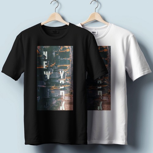 New York City Skyline T-Shirt – Cityspace Graphic | Unisex Heavy Cotton - Picture 2 of 4