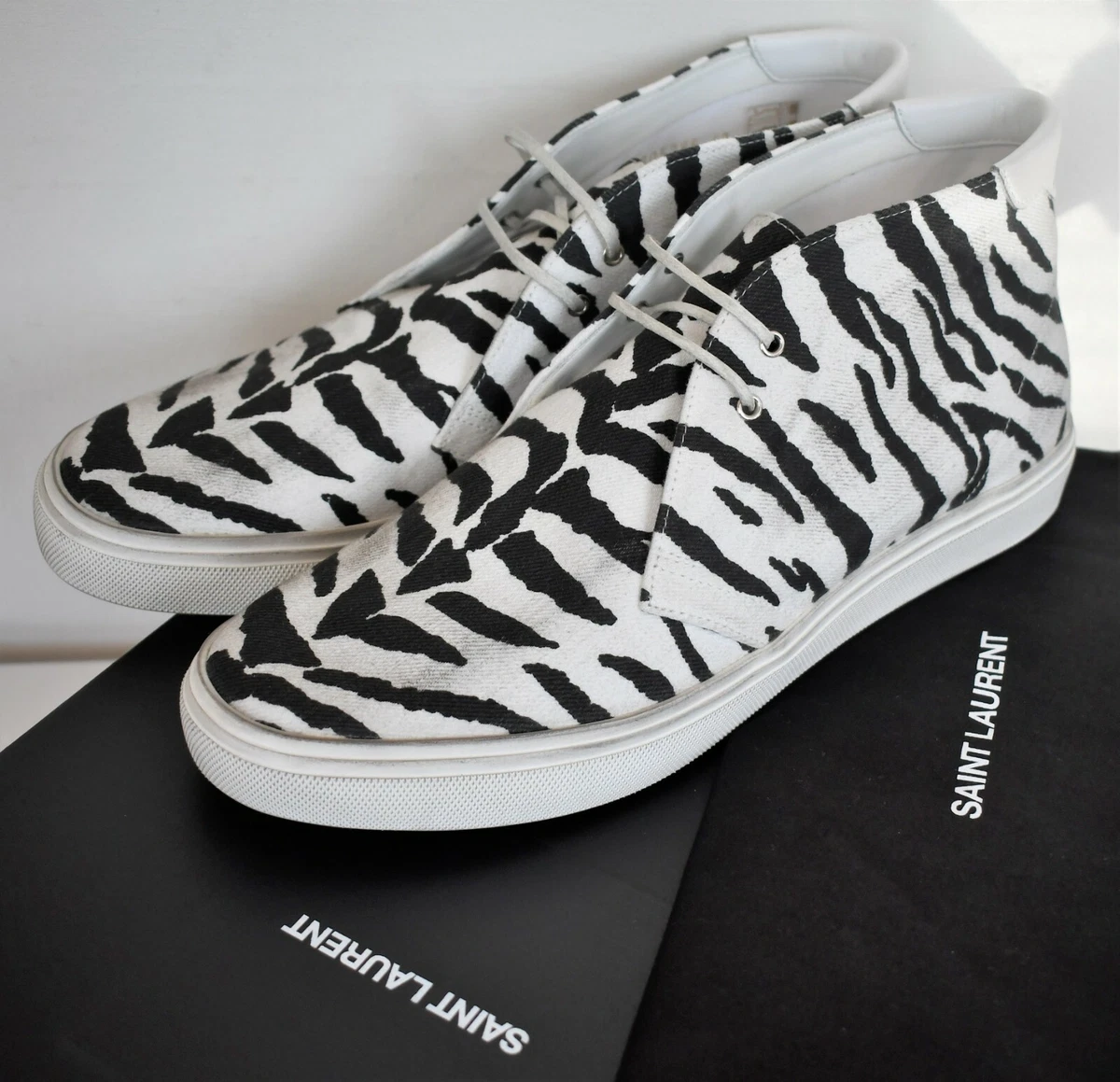 Zebra print top mens shoes