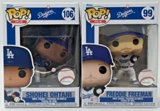 Funko POP! Dodgers Freddie Freeman #99 Shohei Ohtani #106 Set of 2 W/Protectors