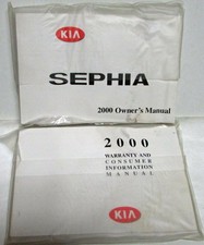 2000 Kia Sephia Owners Manuals In Plastic Pouch