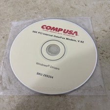 Comp USA 56k PCI Internal Data/Fax Modem V 92 Windows Drivers