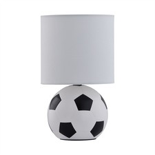 Football Bedside Lamp Table Light 27.5cm Kids Boys Bedroom Lighting