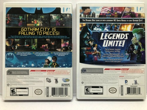 LEGO Batman 1 & 2: DC Super Heroes (Nintendo Wii Game Bundle Lot) CIB Complete - Picture 4 of 5