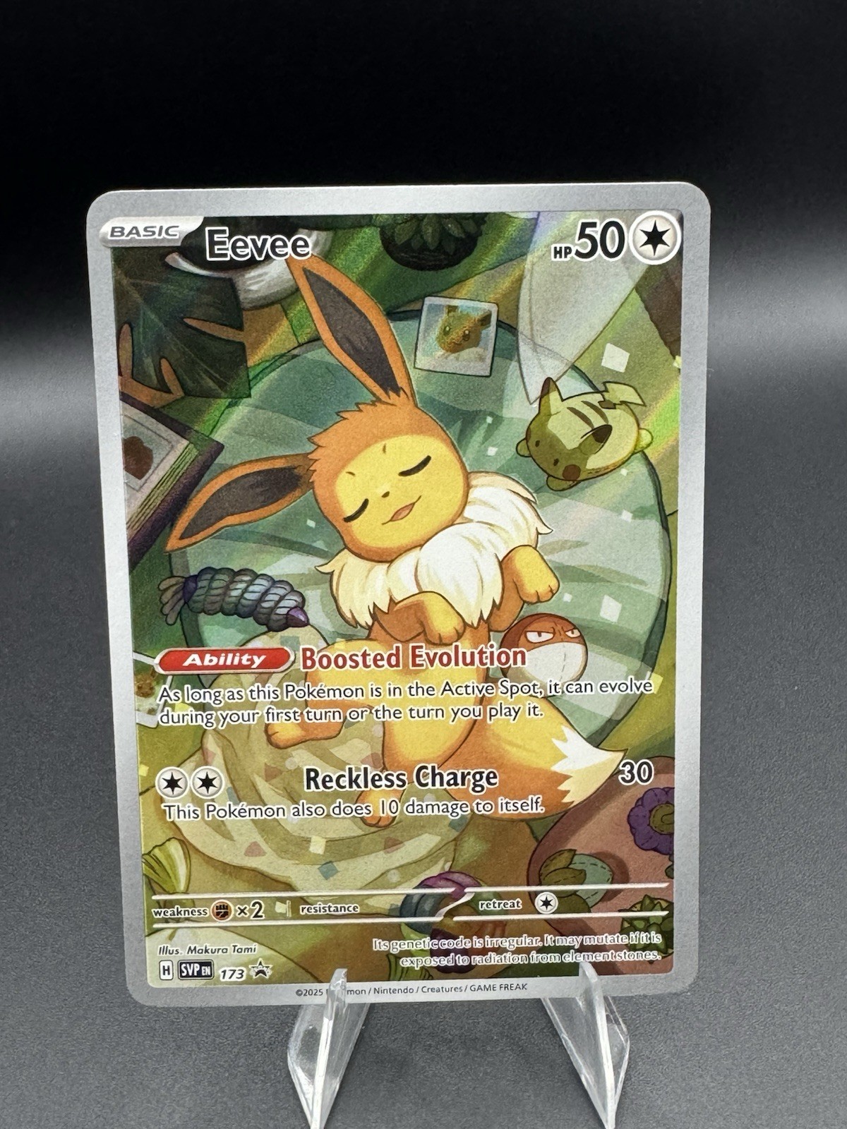 Eevee 173 Scarlet & Violet Full Art Black Star Promo Holo Pokemon Card NM